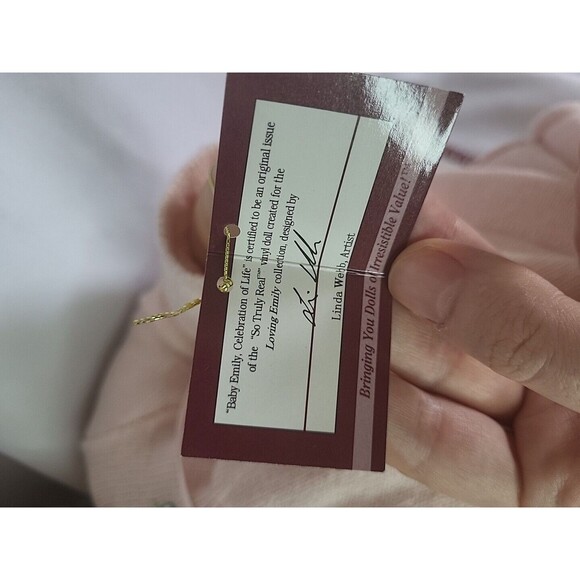 Ashton Drake Emily Baby Doll Celebration Of Life COA Vtg 2004 - Picture 16 of 17